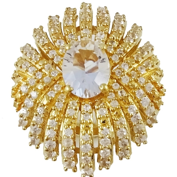 🎁NWT: Gold Petalite Waterfall Ring - Picture 2 of 3